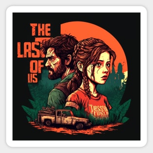 The Last of Us Pedro Pascal Joel, Ellie inspired design Sticker